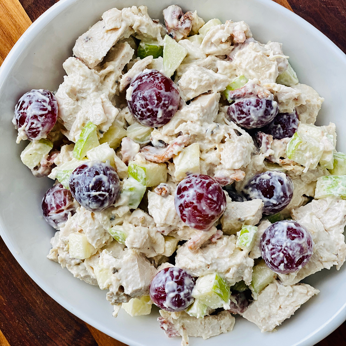 Bacon Apple Chicken Salad - Girl Friday Cooking Co.