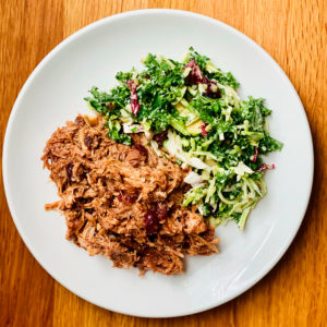 Cranberry Pulled Pork + Winter Slaw