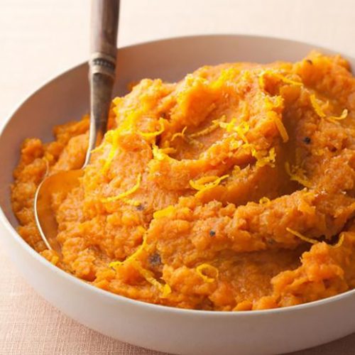 Smashed Sweet Potatoes (serves 8-10) - Girl Friday Cooking Co.