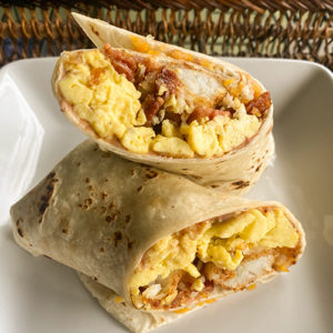 Bacon, Egg & Cheese Breakfast Burrito