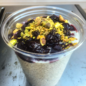 Coconut Chia Pudding + Blueberry Compote